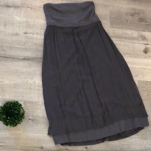 Strapless Grey Dress